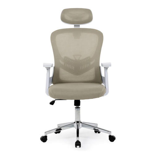 Kancelářská židle, houpací mechanismus, béžová síťovina, KA-K2031 BGE