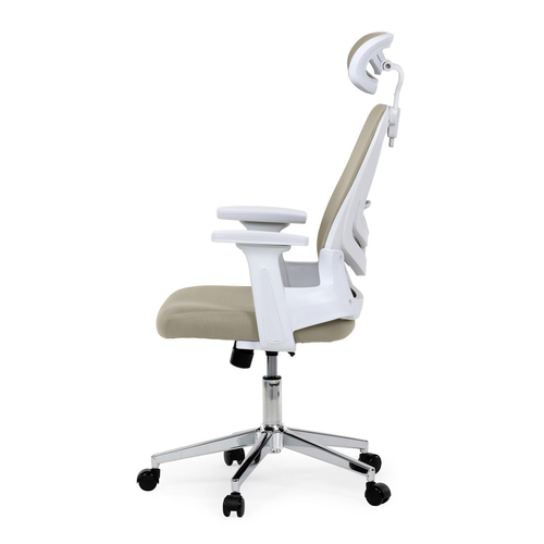 Kancelářská židle, houpací mechanismus, béžová síťovina, KA-K2031 BGE