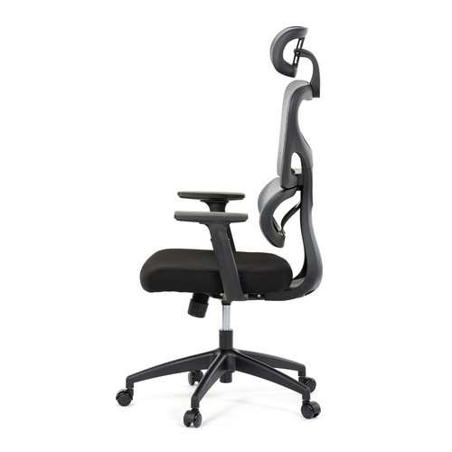 Kancelářská židle, houpací mechanismus, šedá, KA-K2080 GREY