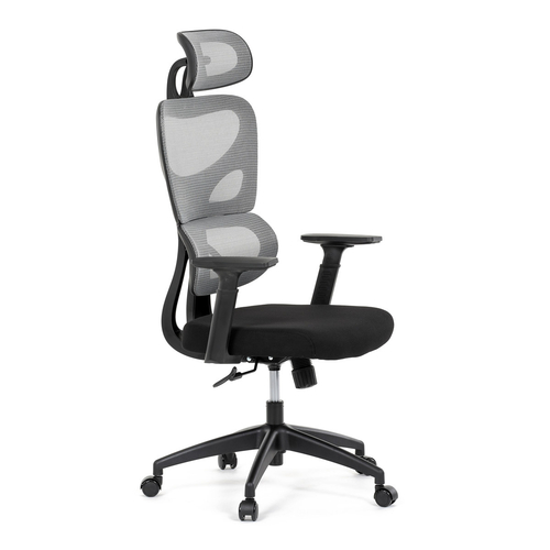 Kancelářská židle, houpací mechanismus, šedá, KA-K2080 GREY