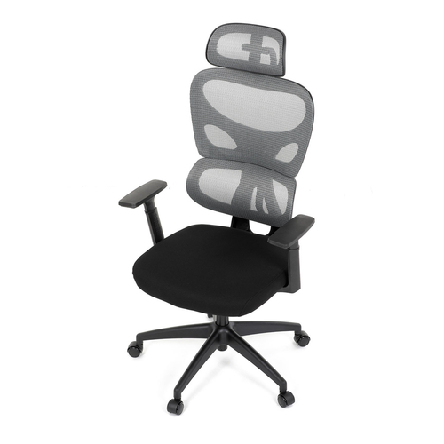 Kancelářská židle, houpací mechanismus, šedá, KA-K2080 GREY