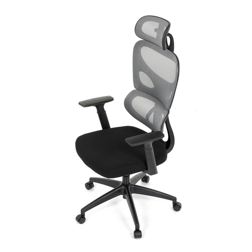 Kancelářská židle, houpací mechanismus, šedá, KA-K2080 GREY