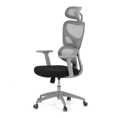 Kancelářská židle, houpací mechanismus, šedá, KA-K2081 GREY