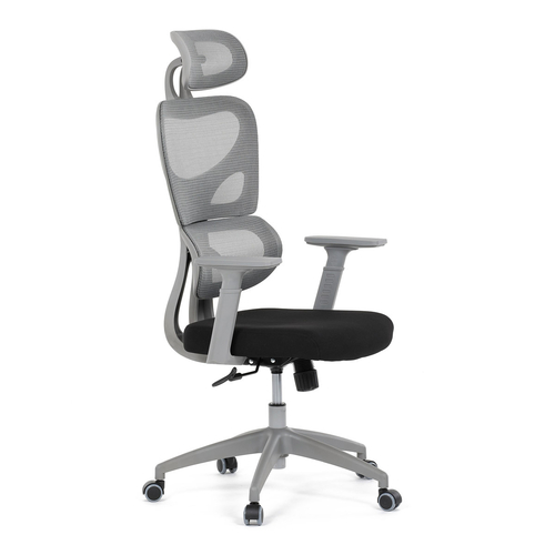 Kancelářská židle, houpací mechanismus, šedá, KA-K2081 GREY