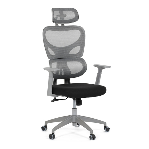 Kancelářská židle, houpací mechanismus, šedá, KA-K2081 GREY
