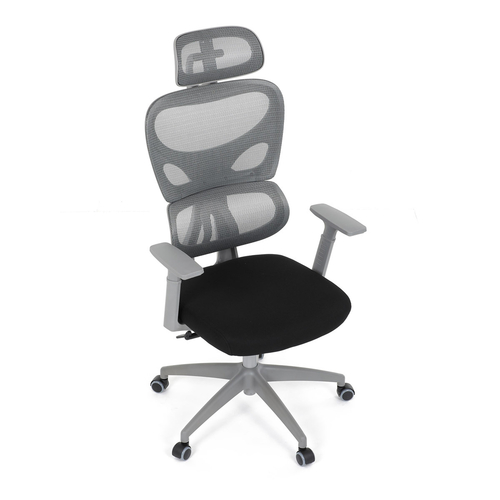 Kancelářská židle, houpací mechanismus, šedá, KA-K2081 GREY