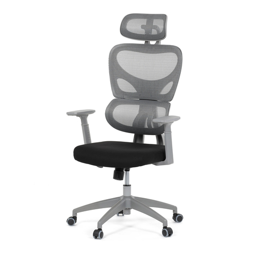 Kancelářská židle, houpací mechanismus, šedá, KA-K2081 GREY