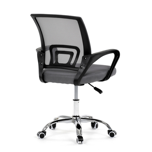 Dětská židle, výškově nastavitelná, šedá síťovina, KA-L103 GREY