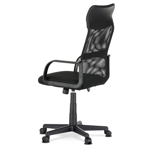 Kancelářská židle, houpací mechanismus, černá síťovina, KA-L601 BK