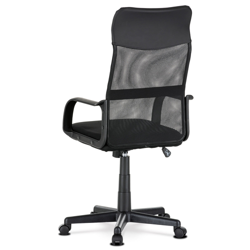 Kancelářská židle, houpací mechanismus, černá síťovina, KA-L601 BK