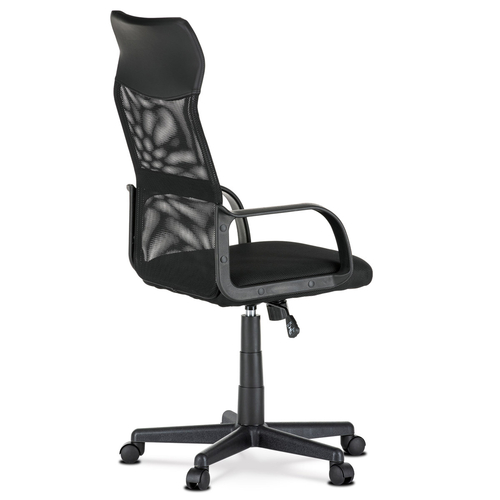 Kancelářská židle, houpací mechanismus, černá síťovina, KA-L601 BK