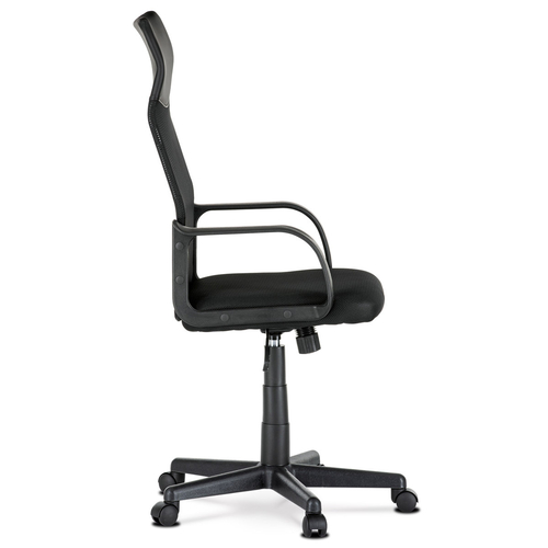 Kancelářská židle, houpací mechanismus, černá síťovina, KA-L601 BK