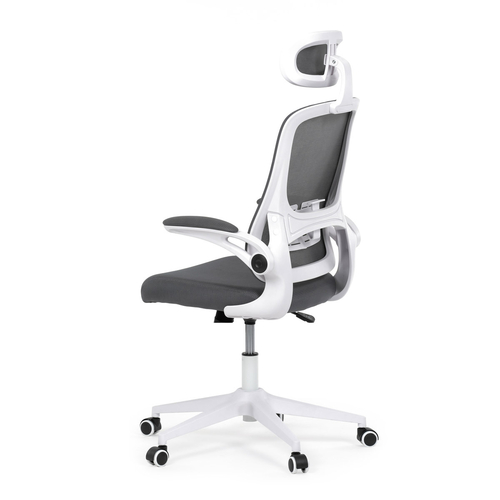 Kancelářská židle, houpací mechanismus, šedá síťovina, KA-Q843 GREY