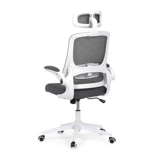 Kancelářská židle, houpací mechanismus, šedá síťovina, KA-Q843 GREY