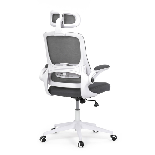 Kancelářská židle, houpací mechanismus, šedá síťovina, KA-Q843 GREY