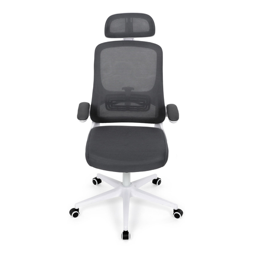 Kancelářská židle, houpací mechanismus, šedá síťovina, KA-Q843 GREY