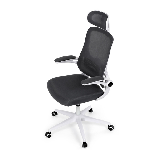 Kancelářská židle, houpací mechanismus, šedá síťovina, KA-Q843 GREY