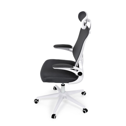 Kancelářská židle, houpací mechanismus, šedá síťovina, KA-Q843 GREY
