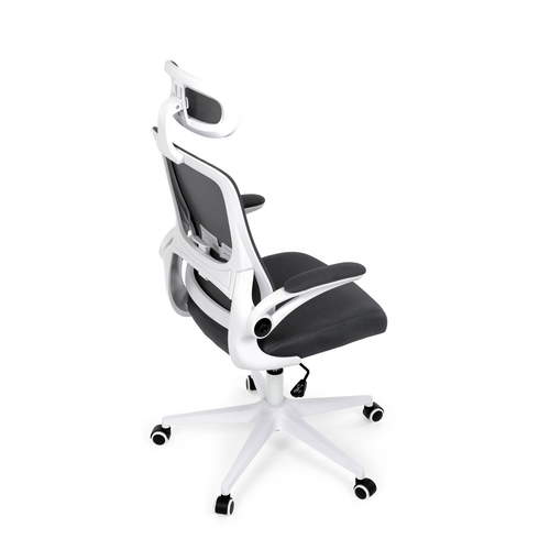 Kancelářská židle, houpací mechanismus, šedá síťovina, KA-Q843 GREY