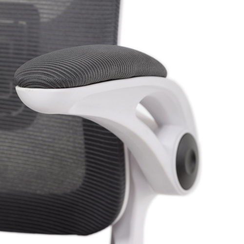Kancelářská židle, houpací mechanismus, šedá síťovina, KA-Q843 GREY