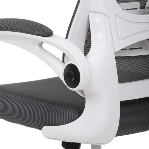Kancelářská židle, houpací mechanismus, šedá síťovina, KA-Q843 GREY