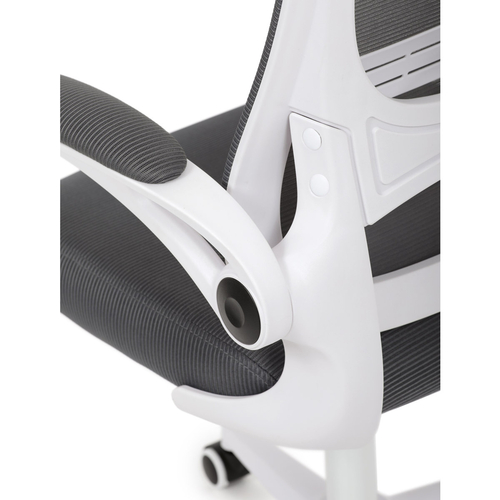 Kancelářská židle, houpací mechanismus, šedá síťovina, KA-Q843 GREY