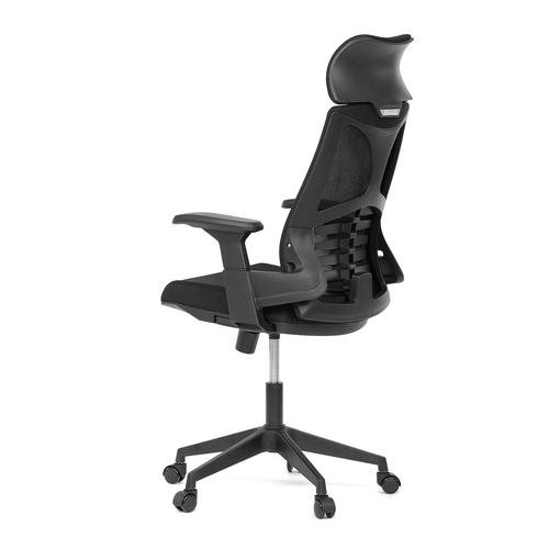 Kancelářská židle, houpací mechanismus, černá síťovina, KA-S247 BK