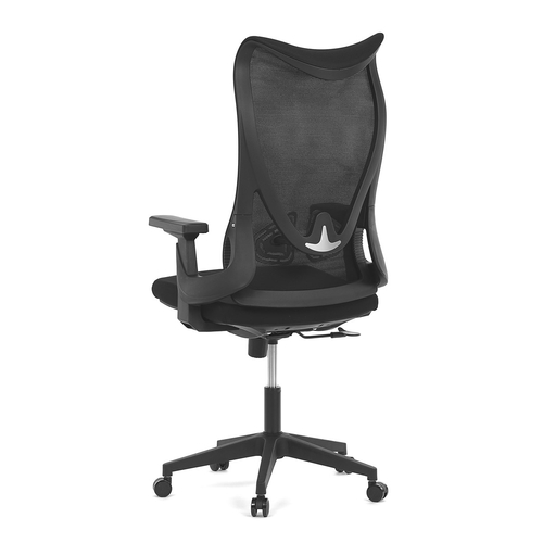 Kancelářská židle, houpací mechanismus, černá síťovina, KA-S248 BK
