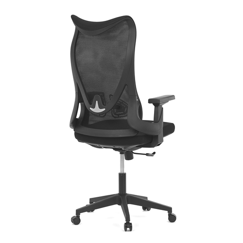 Kancelářská židle, houpací mechanismus, černá síťovina, KA-S248 BK