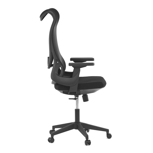 Kancelářská židle, houpací mechanismus, černá síťovina, KA-S248 BK