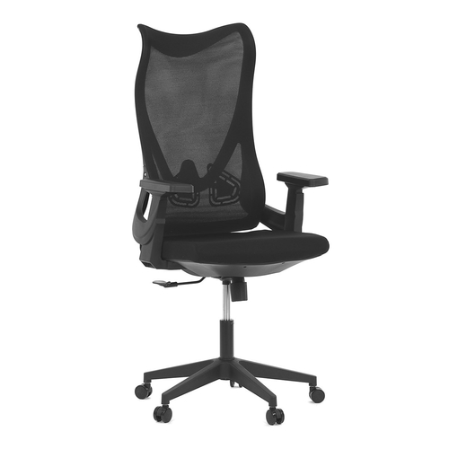 Kancelářská židle, houpací mechanismus, černá síťovina, KA-S248 BK