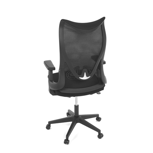 Kancelářská židle, houpací mechanismus, černá síťovina, KA-S248 BK