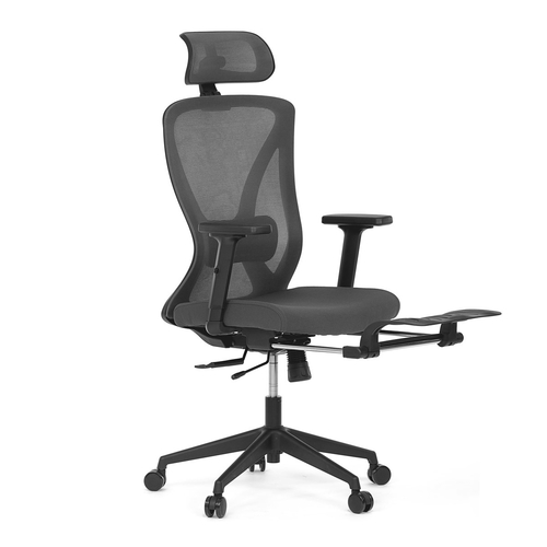 Kancelářská židle, synchronní mechanismus, šedá síťovina, KA-S257 GREY