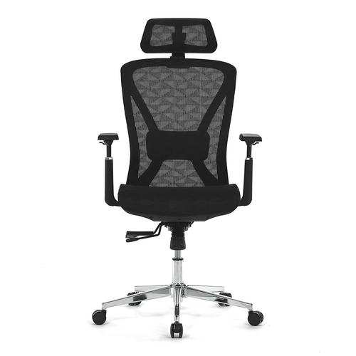 Kancelářská židle, synchronní mechanismus, černá síťovina, KA-S258 BK