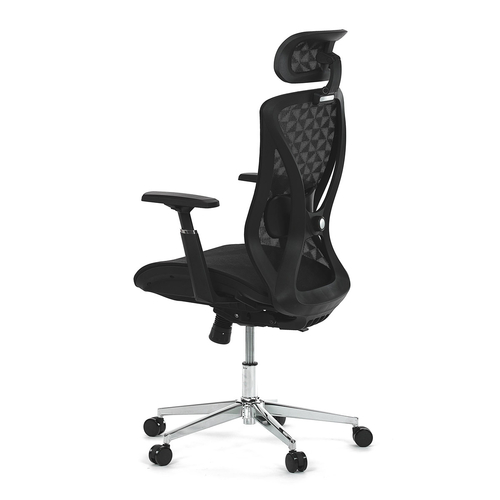 Kancelářská židle, synchronní mechanismus, černá síťovina, KA-S258 BK