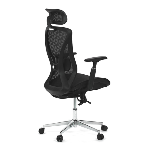 Kancelářská židle, synchronní mechanismus, černá síťovina, KA-S258 BK
