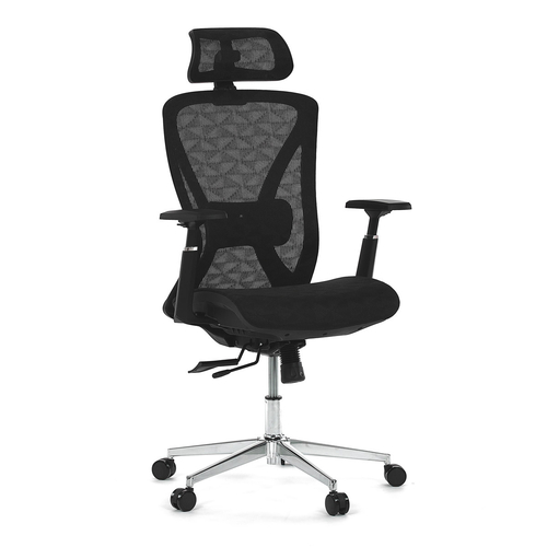 Kancelářská židle, synchronní mechanismus, černá síťovina, KA-S258 BK