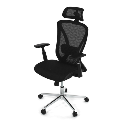 Kancelářská židle, synchronní mechanismus, černá síťovina, KA-S258 BK