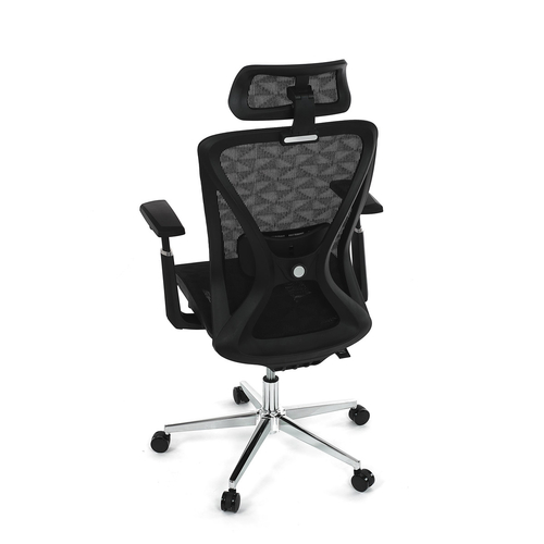Kancelářská židle, synchronní mechanismus, černá síťovina, KA-S258 BK