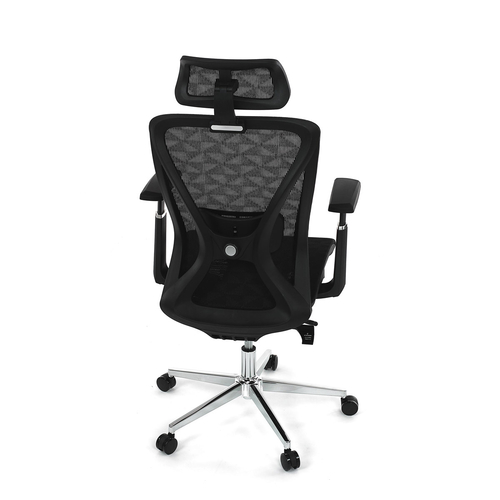 Kancelářská židle, synchronní mechanismus, černá síťovina, KA-S258 BK