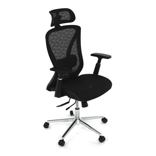 Kancelářská židle, synchronní mechanismus, černá síťovina, KA-S258 BK