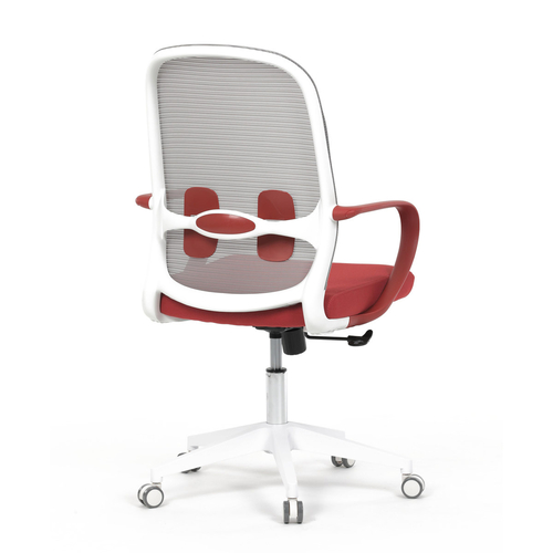 Kancelářská židle, houpací mechanismus, červená látka, KA-S425 RED