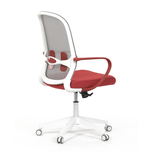 Kancelářská židle, houpací mechanismus, červená látka, KA-S425 RED