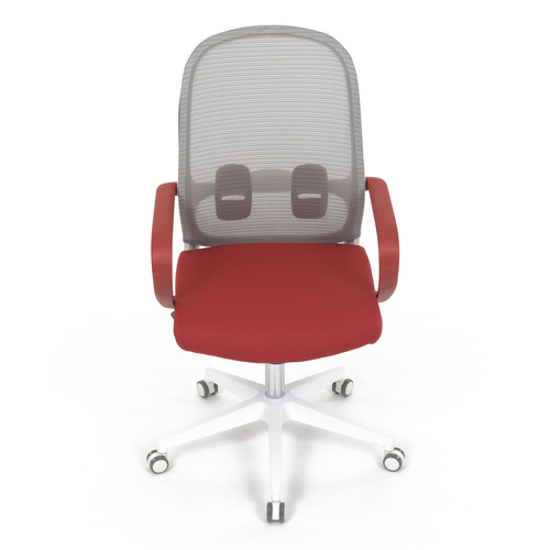 Kancelářská židle, houpací mechanismus, červená látka, KA-S425 RED