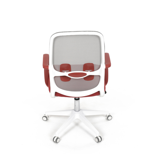 Kancelářská židle, houpací mechanismus, červená látka, KA-S425 RED