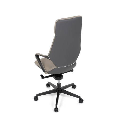 Kancelářské křeslo, houpací mechanismus, šedá ekokůže, KA-T8426 GREY