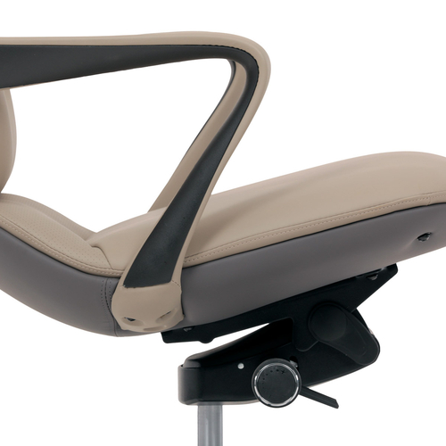 Kancelářské křeslo, houpací mechanismus, šedá ekokůže, KA-T8426 GREY