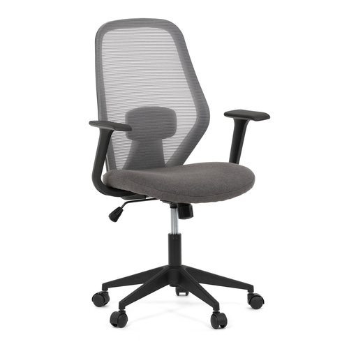 Kancelářská židle, houpací mechanismus, šedá síťovina, KA-V3149 GREY