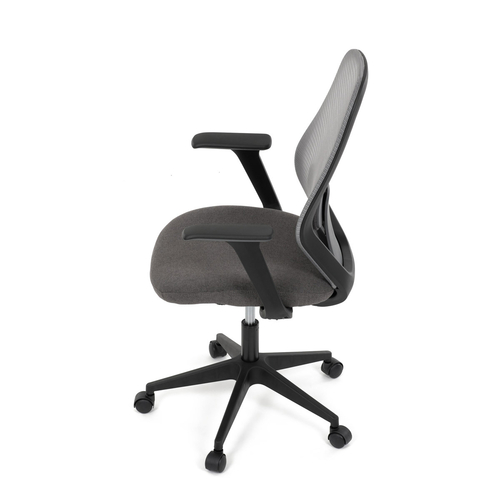 Kancelářská židle, houpací mechanismus, šedá síťovina, KA-V3149 GREY