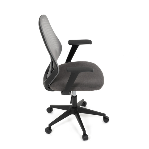 Kancelářská židle, houpací mechanismus, šedá síťovina, KA-V3149 GREY